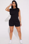 Better Believe Short Set - Black.