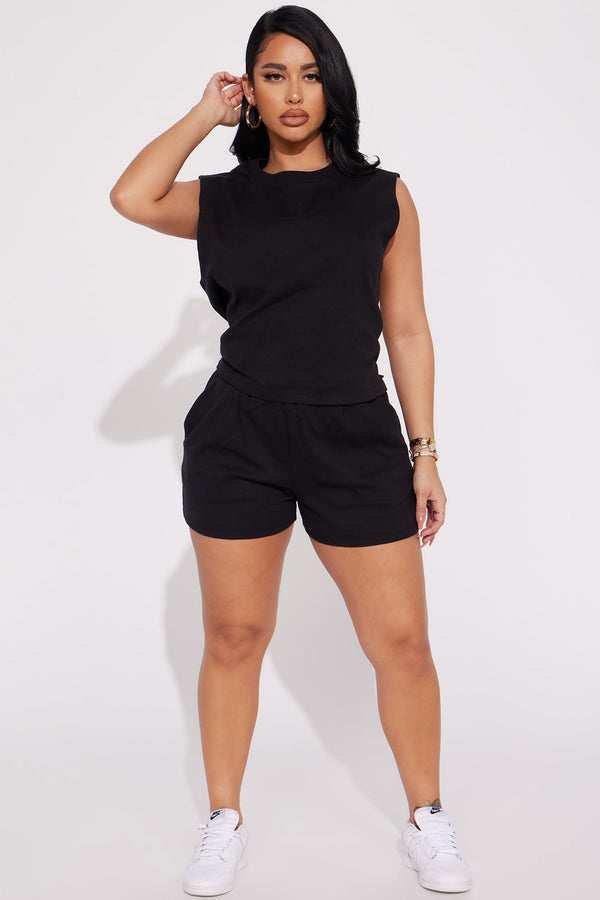 Better Believe Short Set - Black.