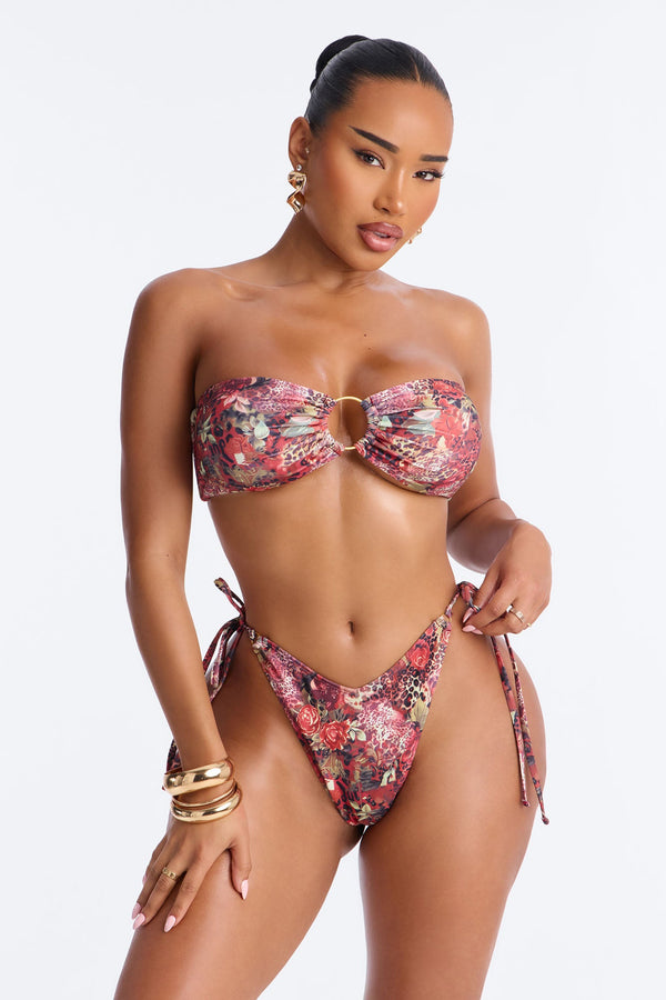 Pull Me Closer 2 Piece Bikini - Brown/combo.