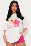 Flower Besties Lounge Biker Short Set - Pink/combo.