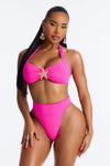 Keep Me By The Shore Hardware Starfish 2 Piece Bikini - Hot Pink.