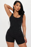 Out Of Town Short Set - Black.
