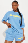 City Of Dreamers Short Set - Blue.
