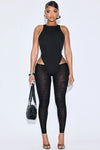 Amryn Double Lined Pant Set - Black.