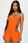 Good Time Bandage Short Set - Orange.