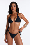 Tana 2 Piece Triangle Bikini Set - Black.