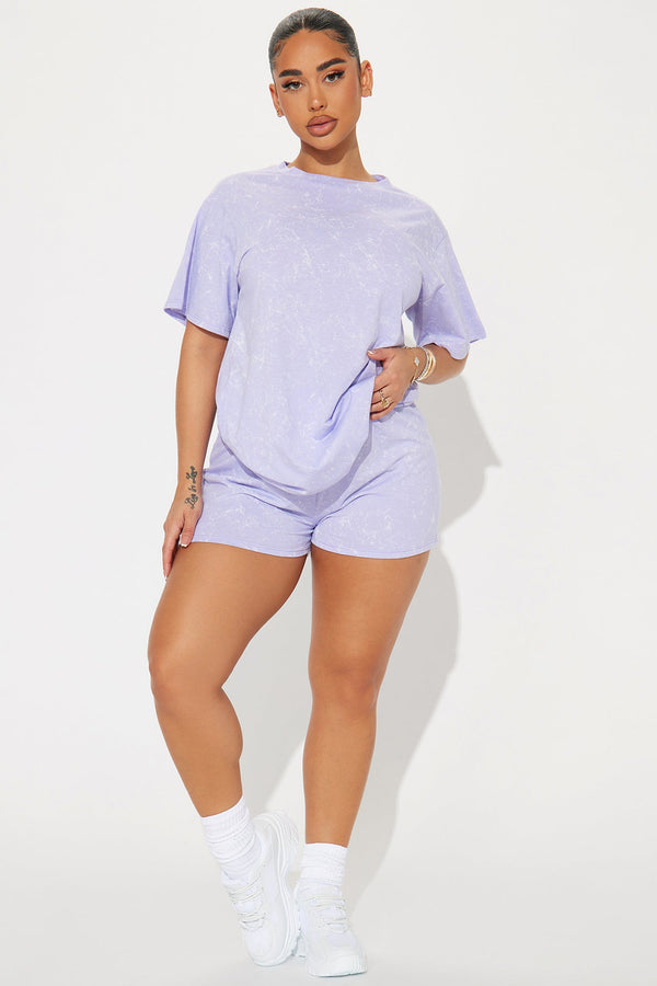 Kelsey Is Fun Short Set - Lilac.