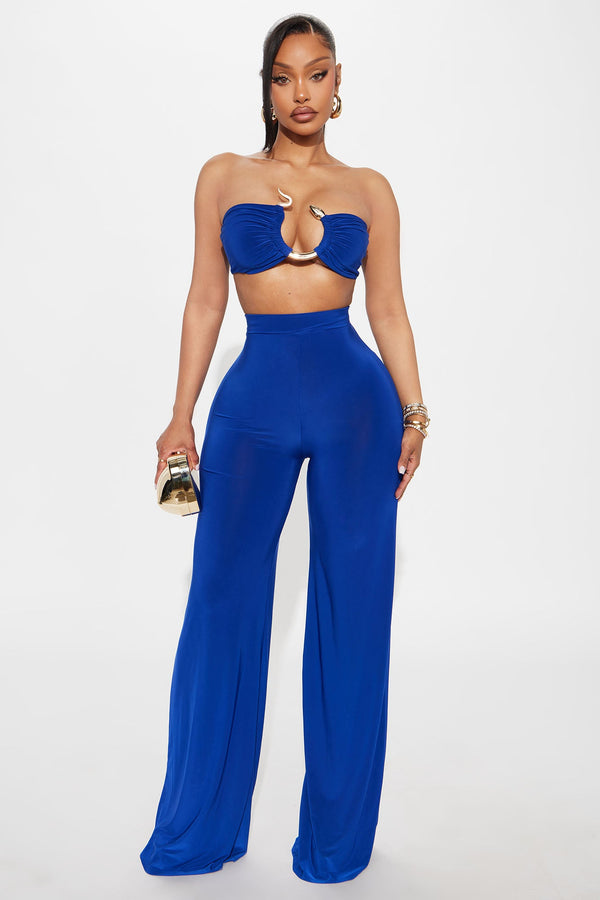 Nikita Strapless Pant Set - Royal.
